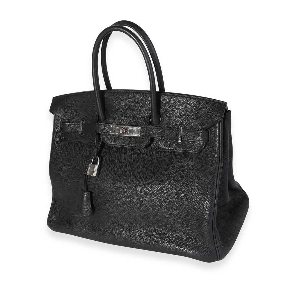 Hermes Hermès Black Togo Birkin 35 PHW - image 2