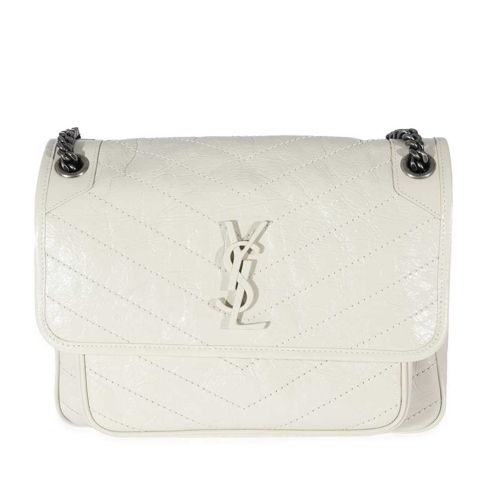 Yves Saint Laurent Saint Laurent White Crinkled L… - image 1