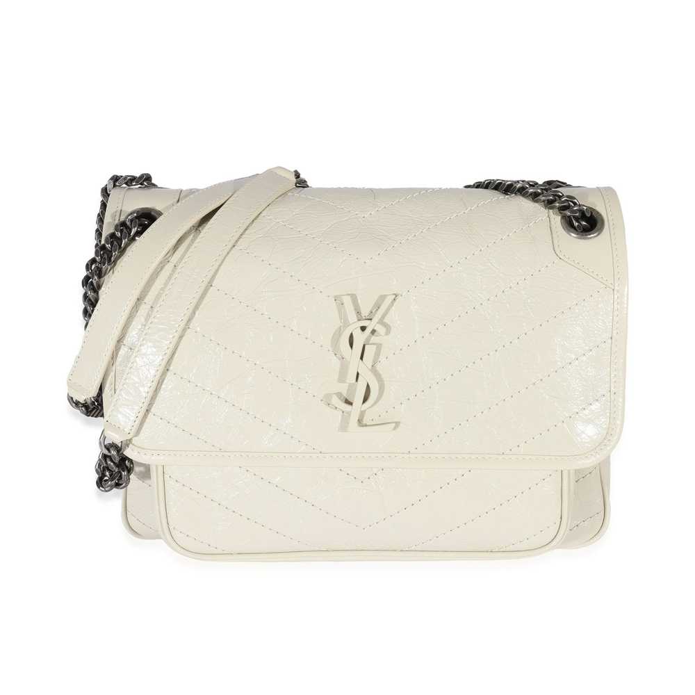 Yves Saint Laurent Saint Laurent White Crinkled L… - image 5