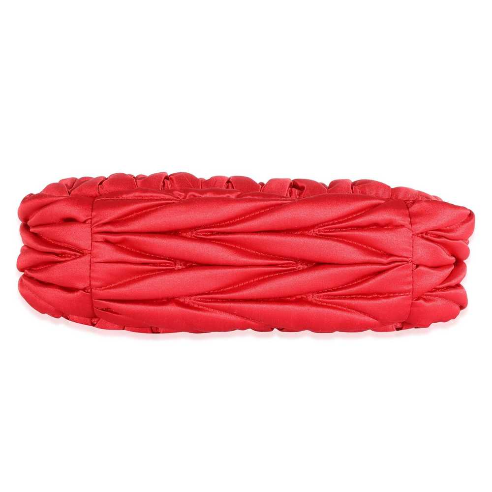 Miu Miu Miu Miu Red Matelasse Satin Mini Wander H… - image 5