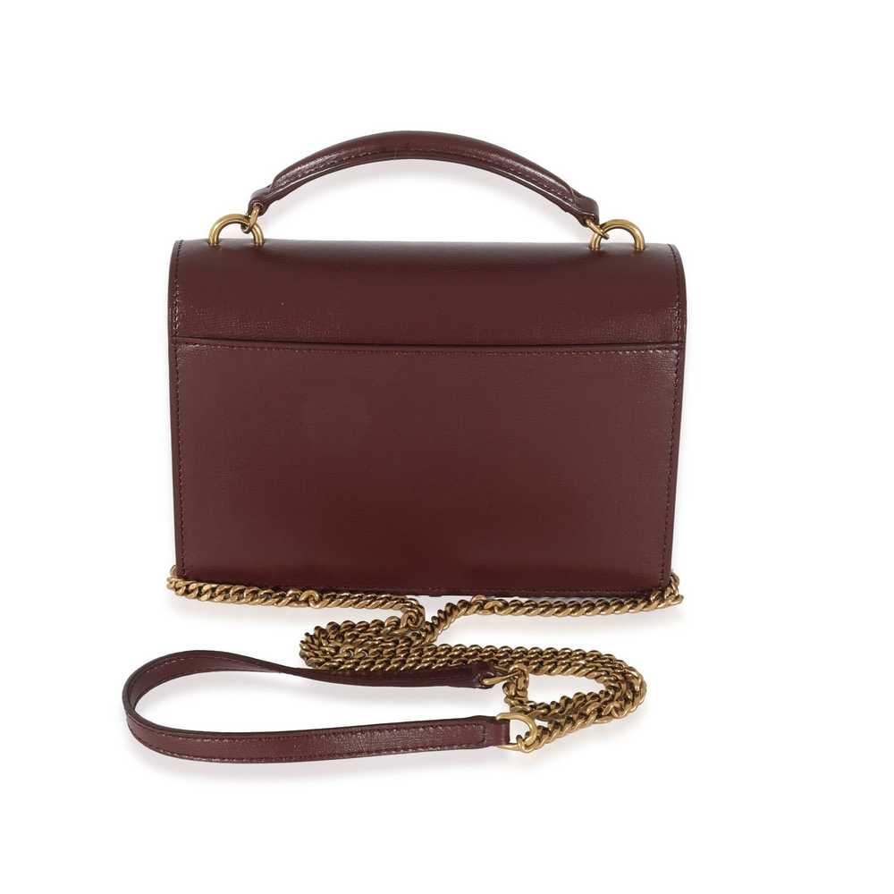 Yves Saint Laurent Saint Laurent Burgundy Leather… - image 3