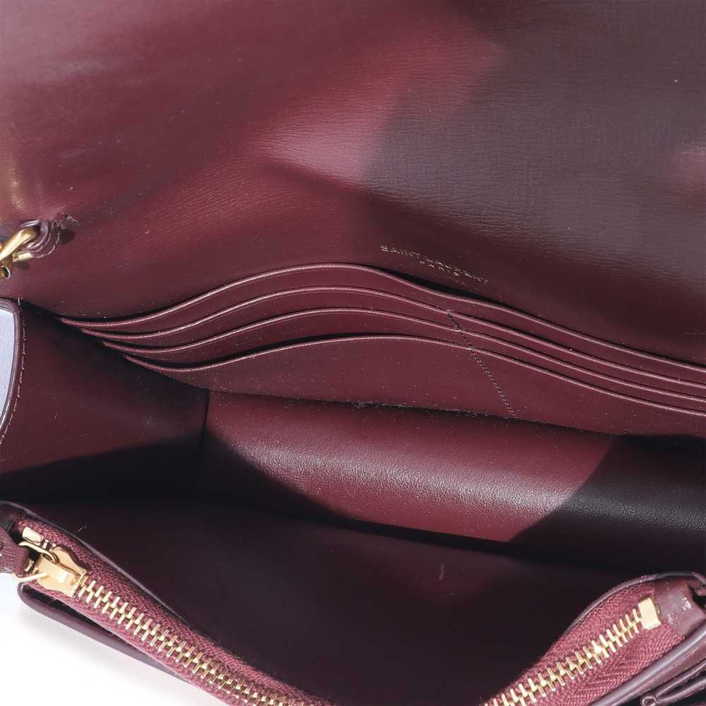 Yves Saint Laurent Saint Laurent Burgundy Leather… - image 8