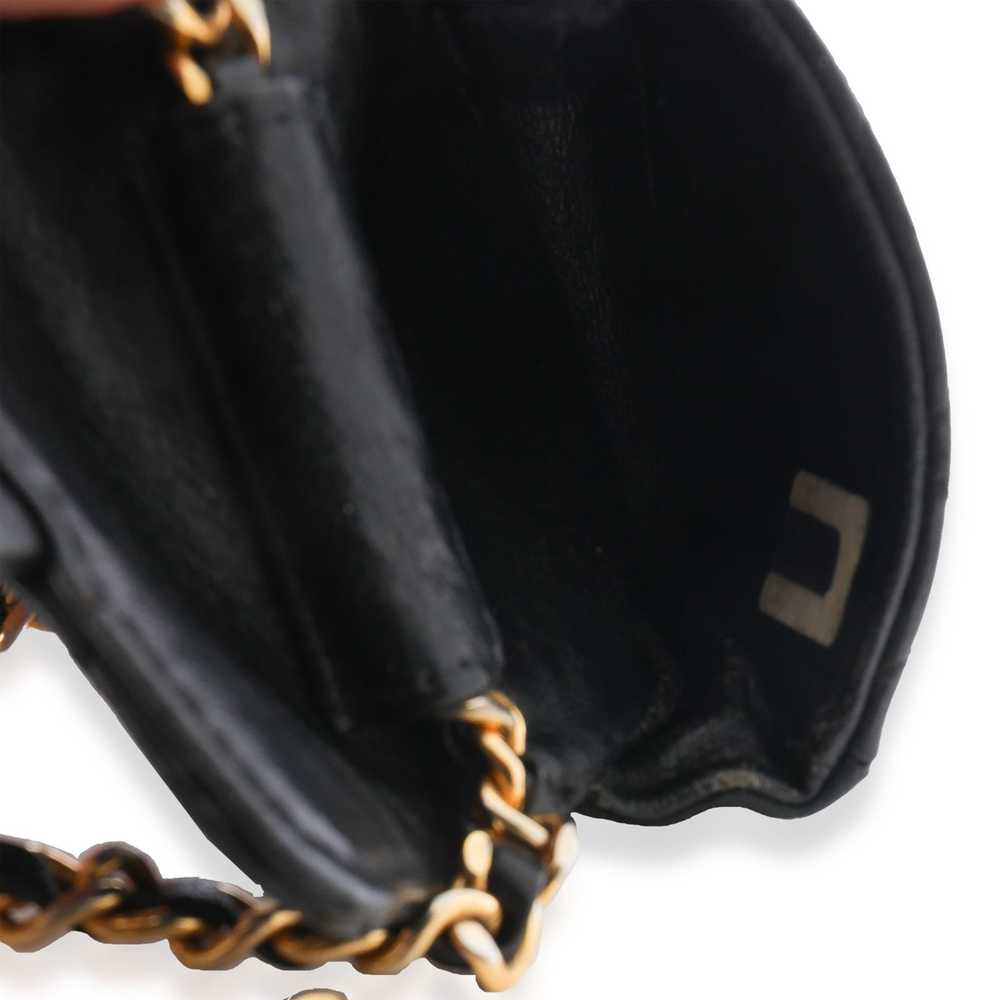 Chanel Chanel Vintage Black Quilted Lambskin Micr… - image 8