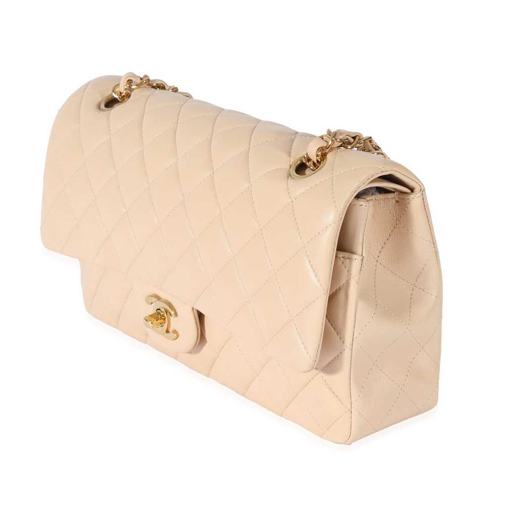 Chanel Chanel Beige Lambskin Medium Classic Doubl… - image 2