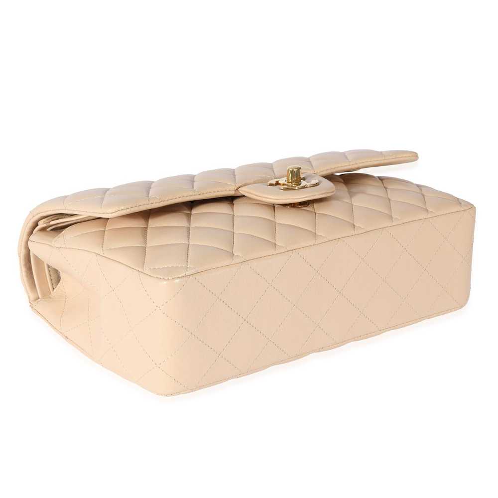 Chanel Chanel Beige Lambskin Medium Classic Doubl… - image 6