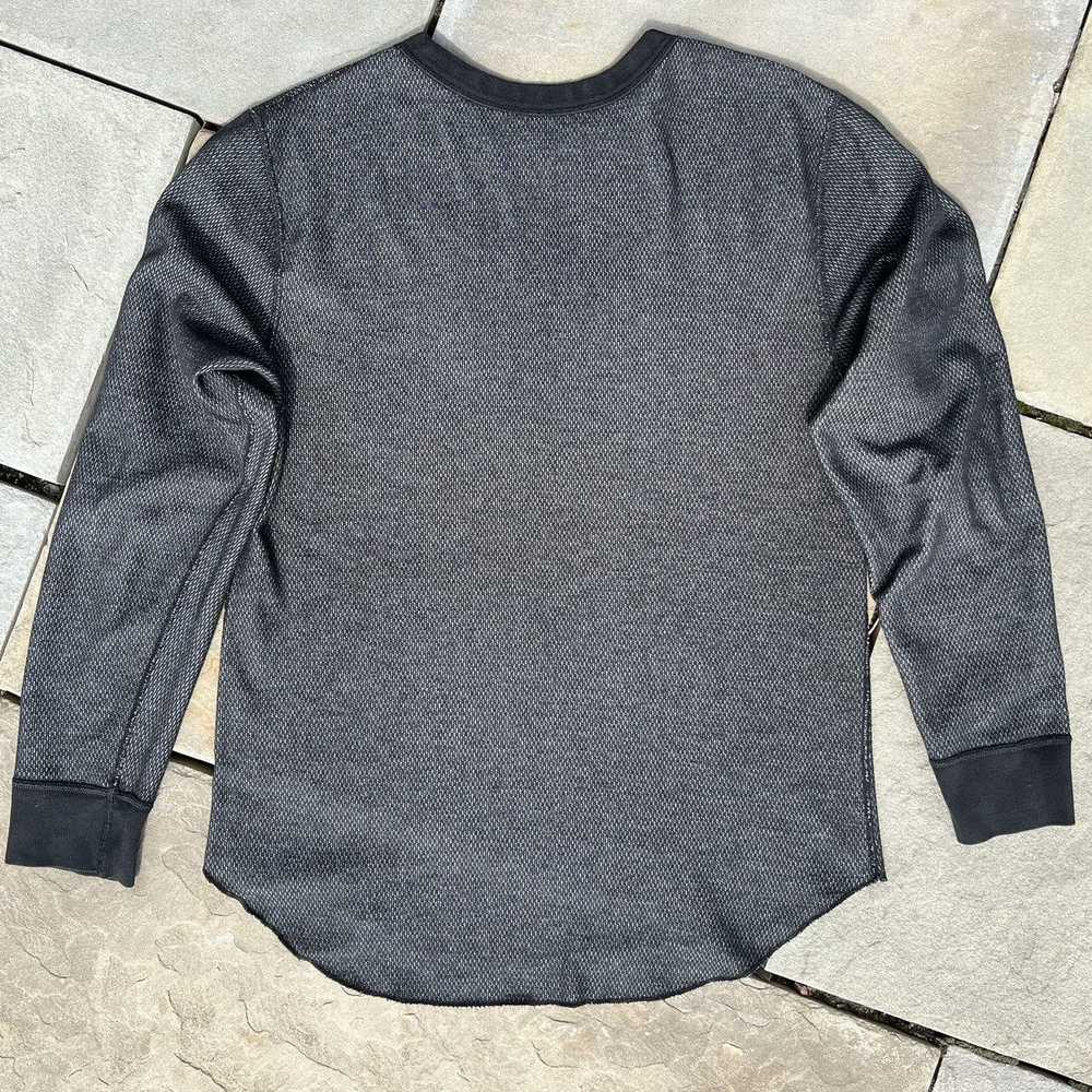 Other 2 Tone Black/Off White Waffle Knit Thermal - image 2