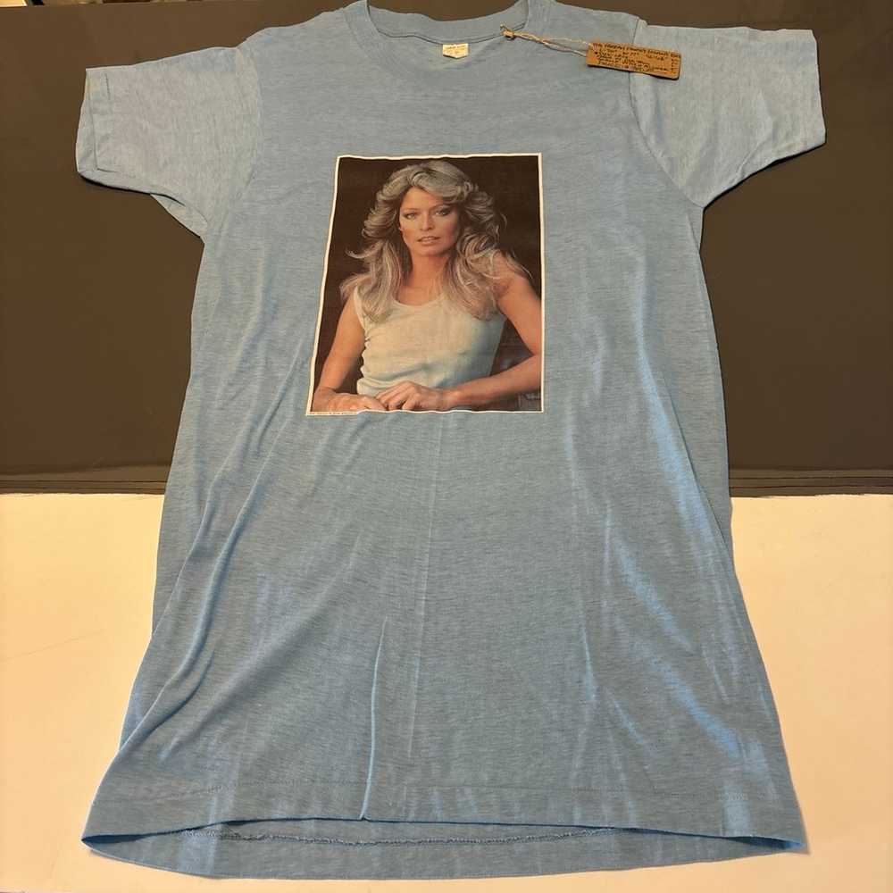 Vtg Farrah Fawcet 1977 Logan’s Run shirt size Lrg - image 2
