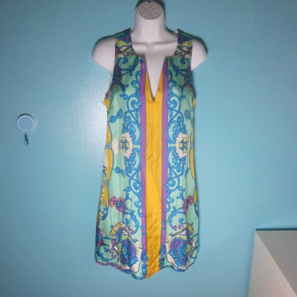 Anthropologie Julie Brown Colorful Spring Silk Sh… - image 3