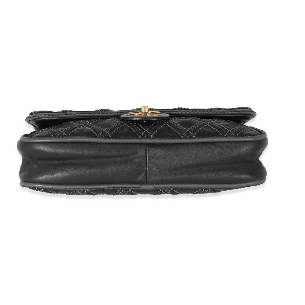 Chanel Chanel Black Leather Paris Bombay Medium T… - image 5