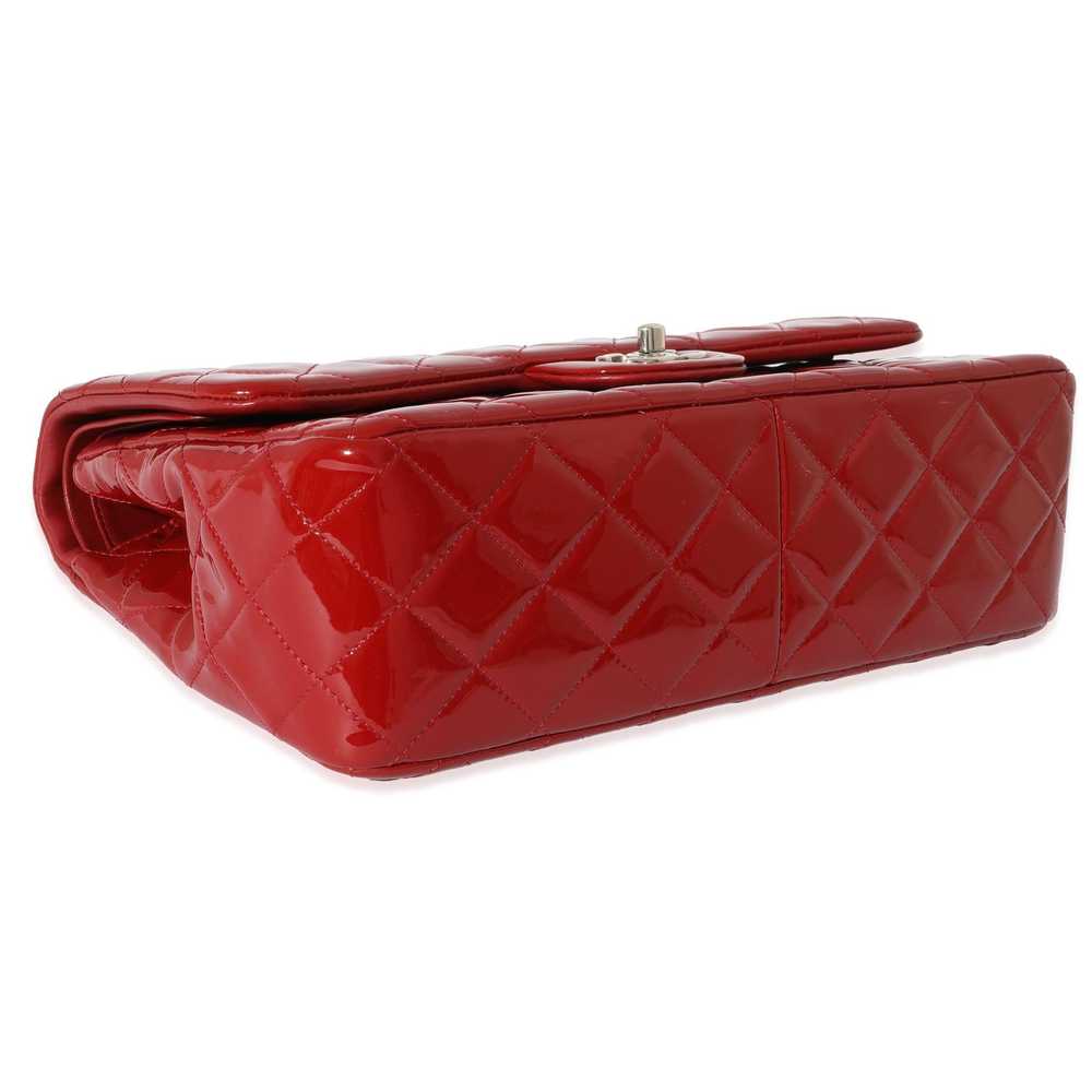 Chanel Chanel Red Quilted Patent Leather Jumbo Do… - image 6