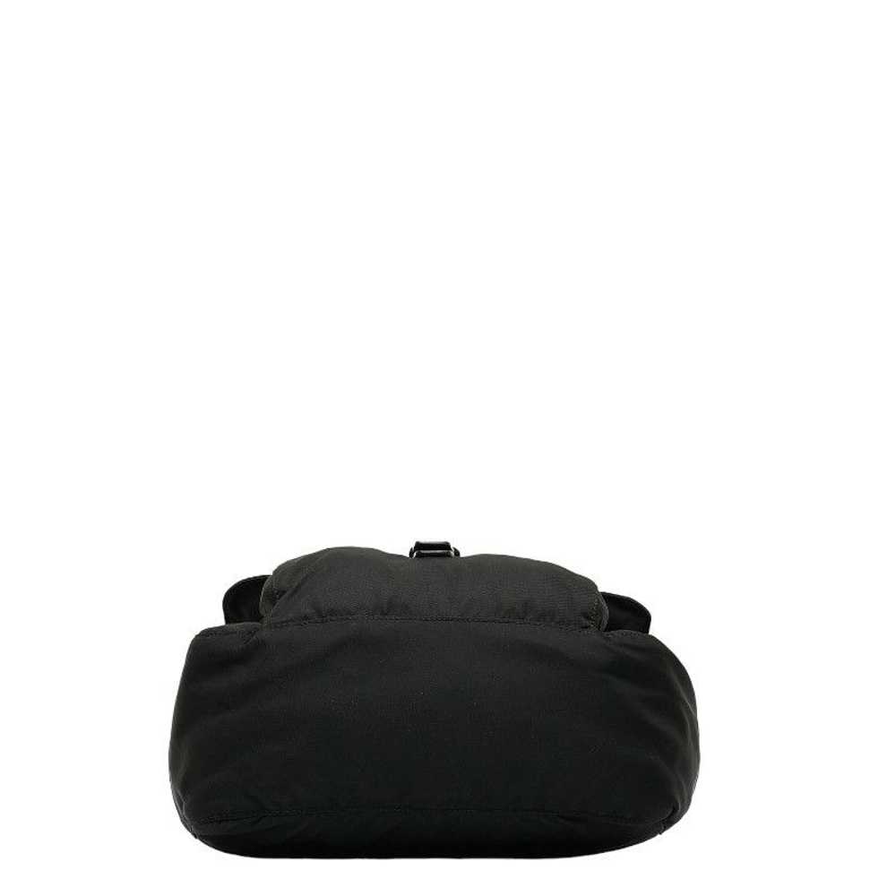 Prada Prada Triangle Shoulder Bag Black Nylon Lea… - image 4