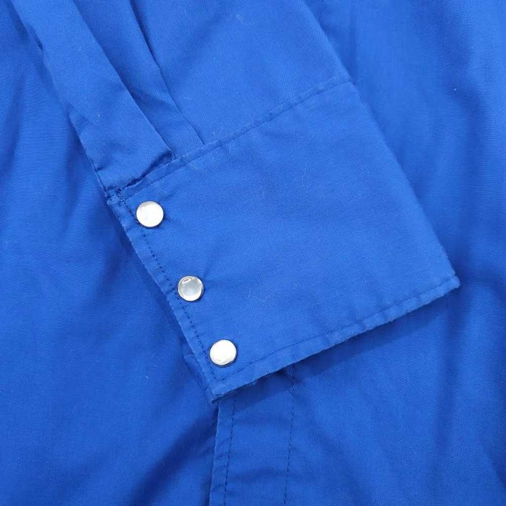 Vintage Vintage Western Shirt Mens Size XL Blue P… - image 4