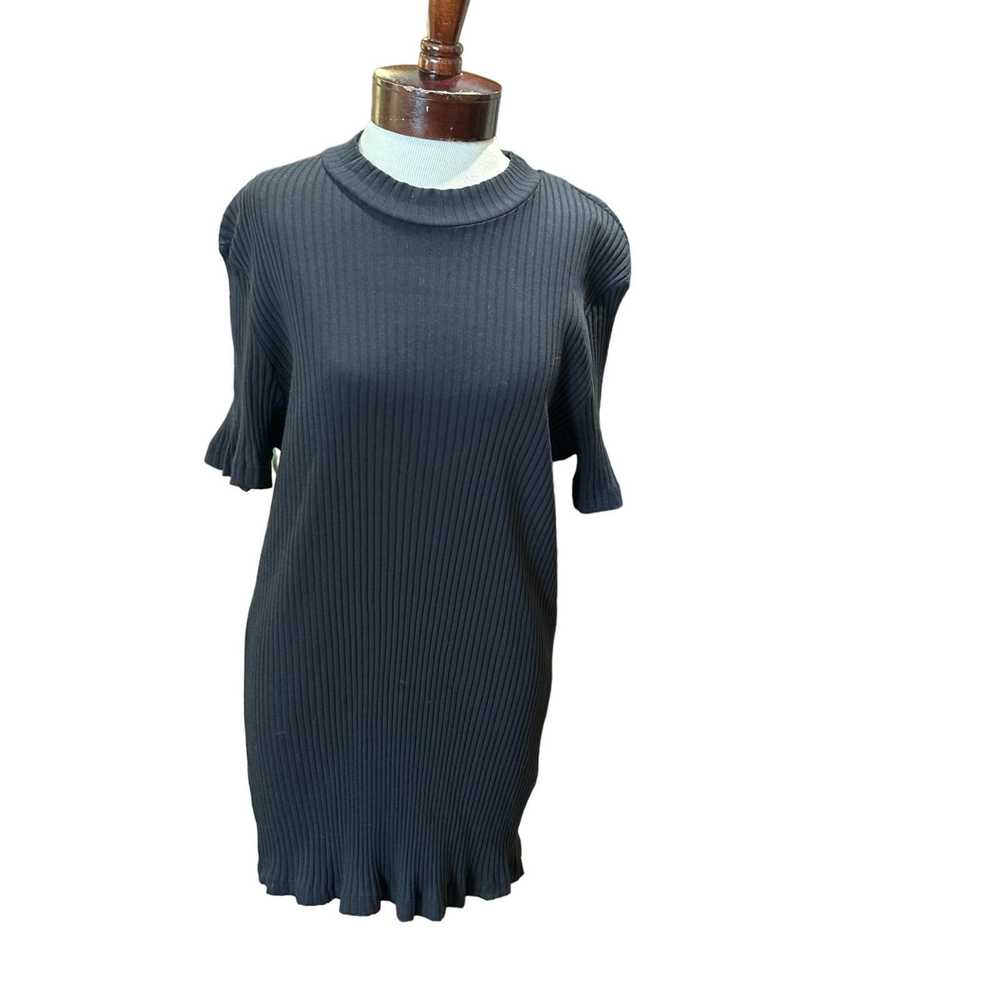 Asos ASOS Short-Sleeve Sweater, Ribbed, Tulip Bot… - image 10