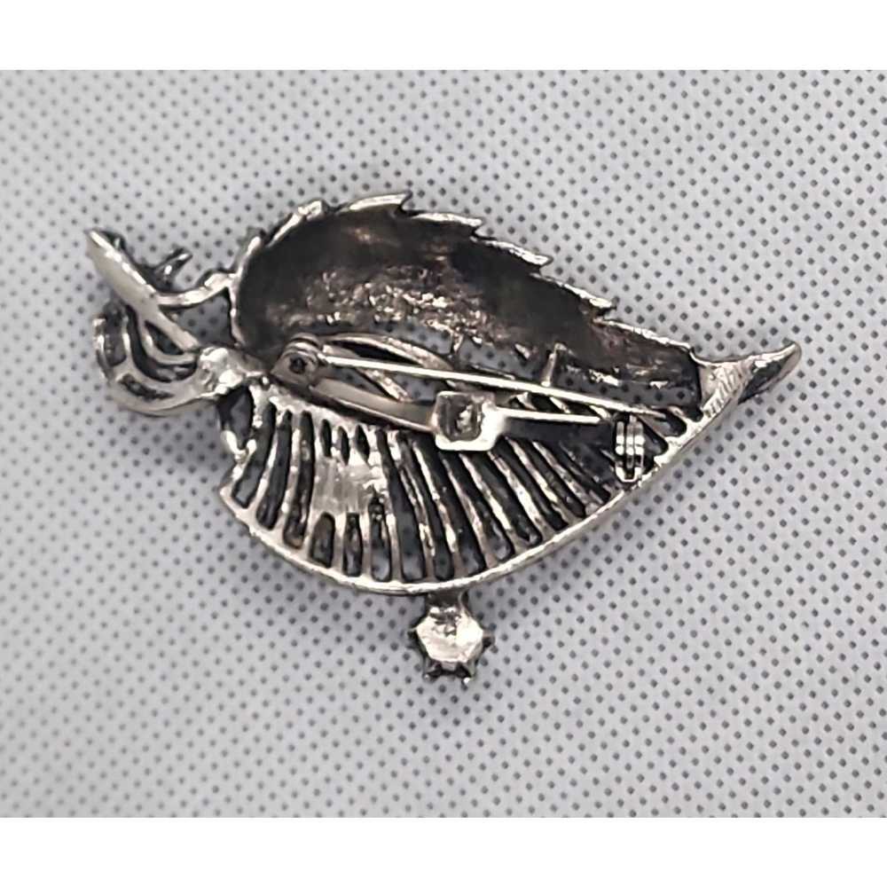 & Other Stories Vintage Silver Tone Brooch pin Wi… - image 4