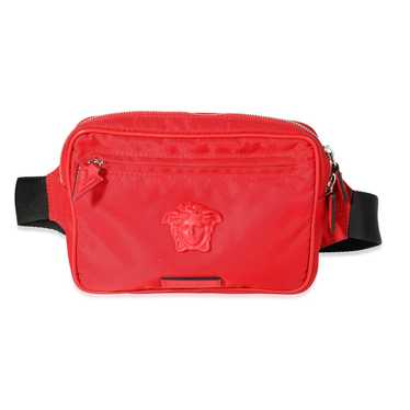 Versace Versace Red Nylon La Medusa Belt Bag