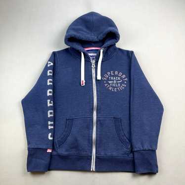 Superdry Superdry Hoodie Sweatshirt 10 Blue Track… - image 1