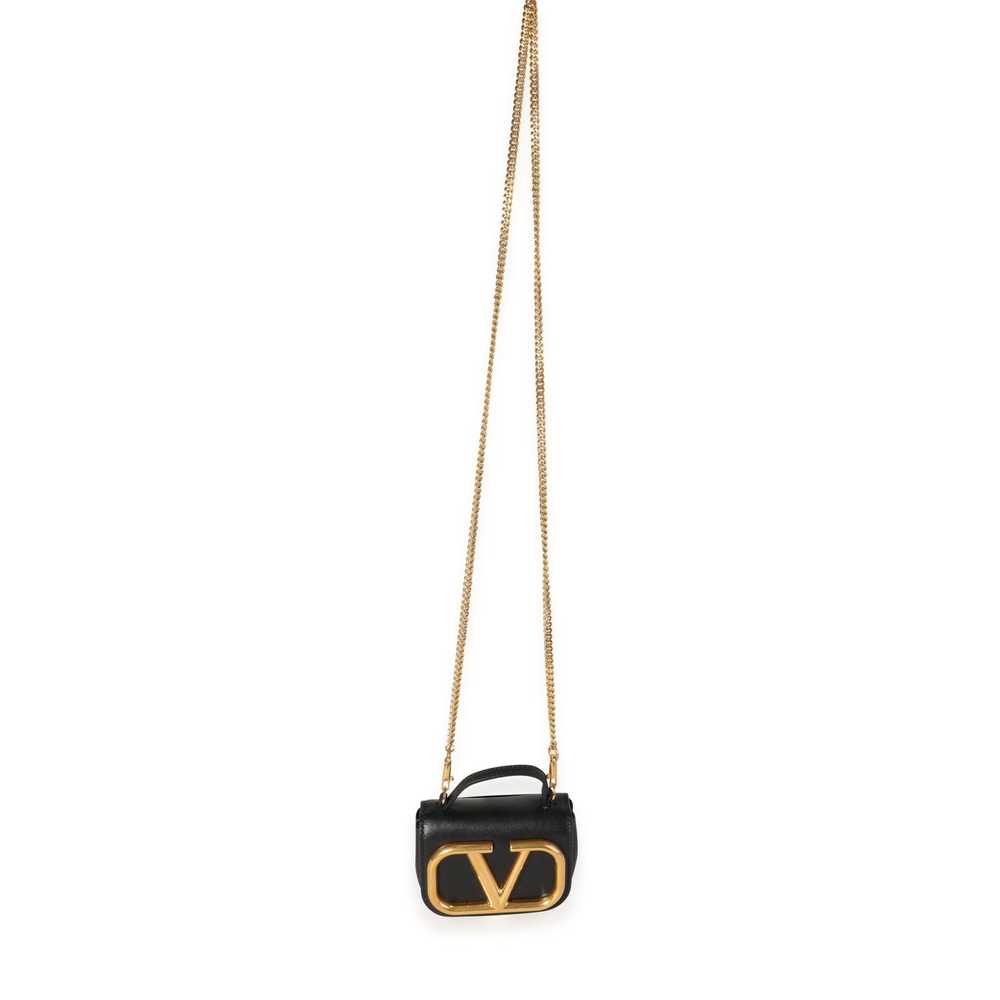 Valentino Valentino Black Leather Supervee Micro … - image 4