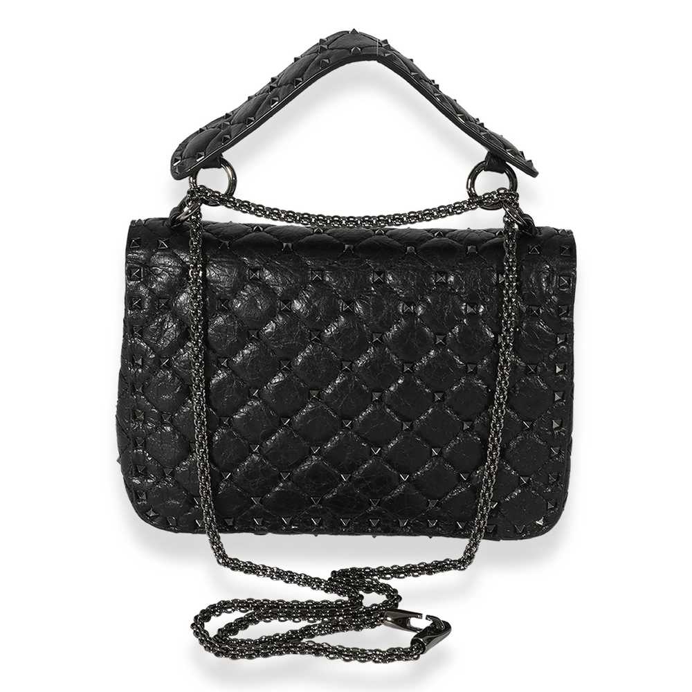 Valentino Valentino Black Leather Medium Rockstud… - image 3