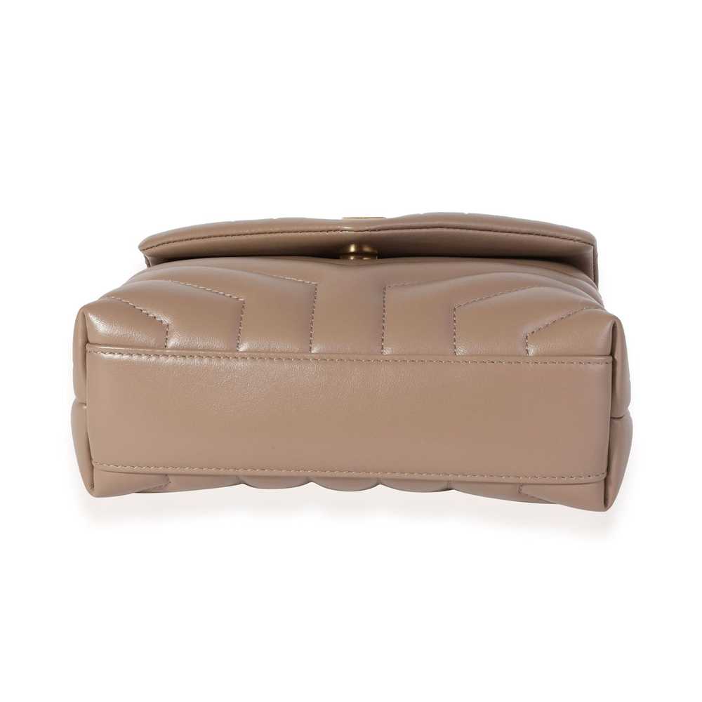 Yves Saint Laurent Saint Laurent Taupe Matelassé … - image 5