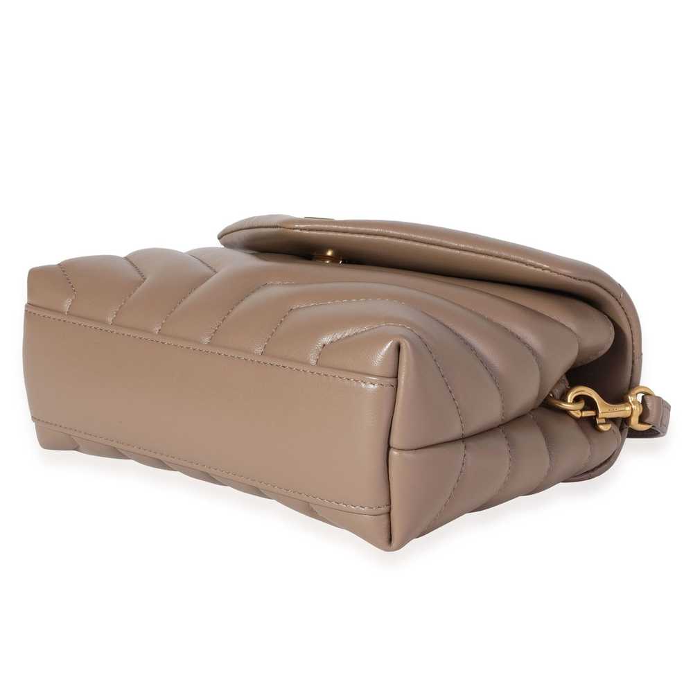 Yves Saint Laurent Saint Laurent Taupe Matelassé … - image 6