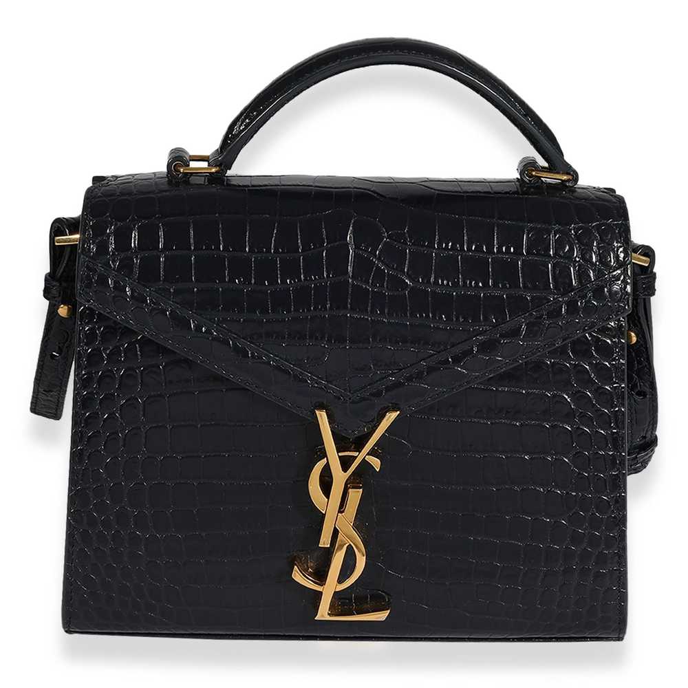 Yves Saint Laurent Saint Laurent Navy Crocodile-E… - image 1