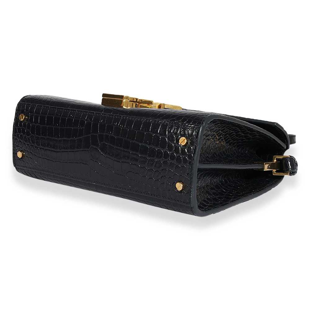 Yves Saint Laurent Saint Laurent Navy Crocodile-E… - image 6