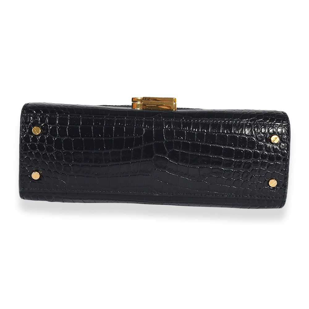 Yves Saint Laurent Saint Laurent Navy Crocodile-E… - image 7