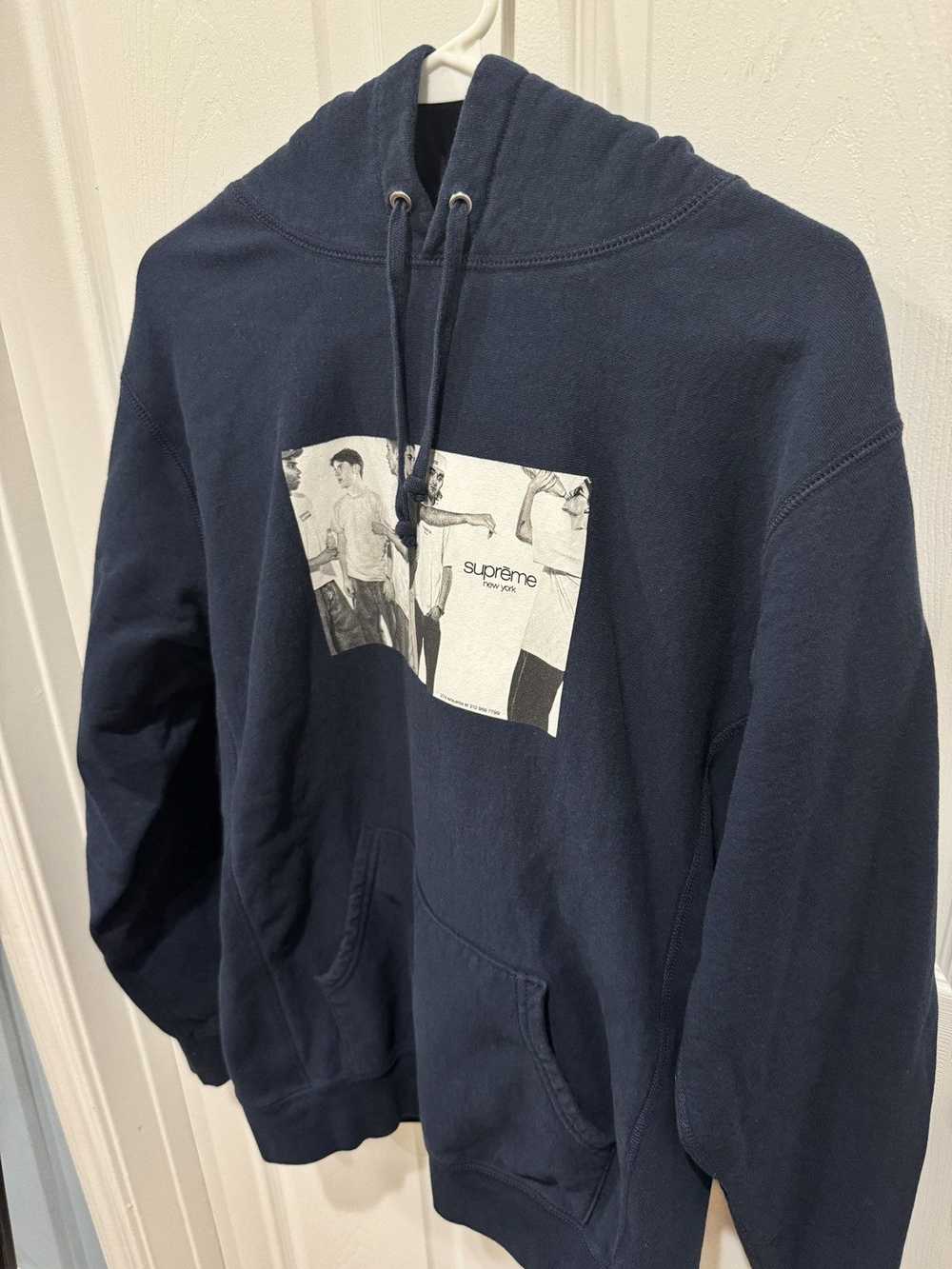 Supreme Supreme Classic Ad Hoodie Navy SS19 size … - image 4