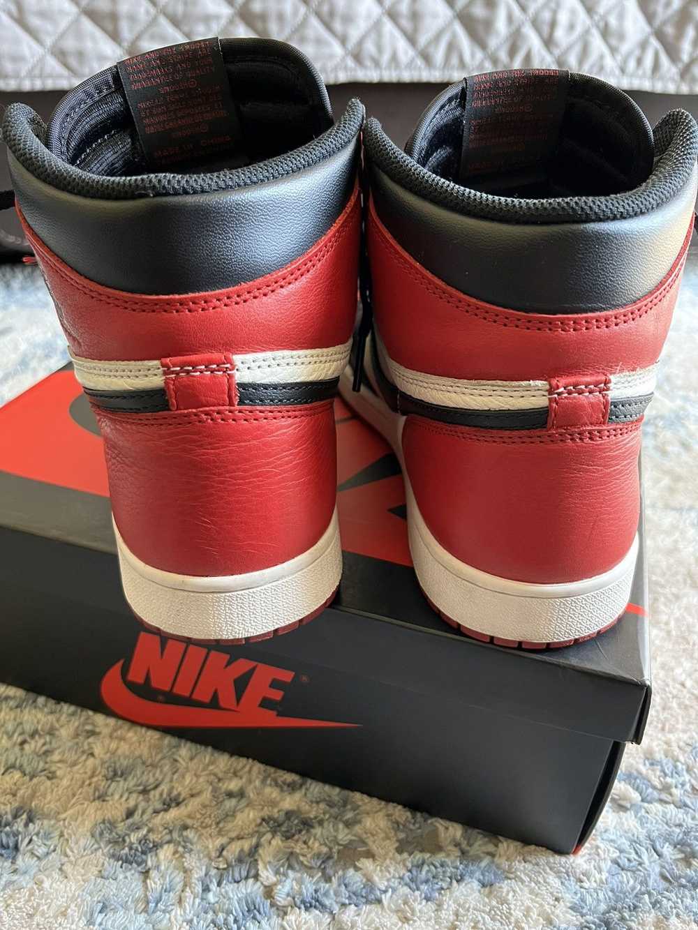 Jordan Brand × Nike Jordan 1 Bred Toe - image 6