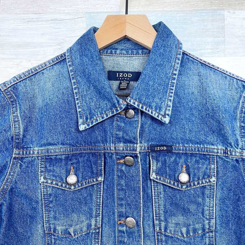 Izod IZOD Jeans Vintage 90s Denim Trucker Jacket … - image 2