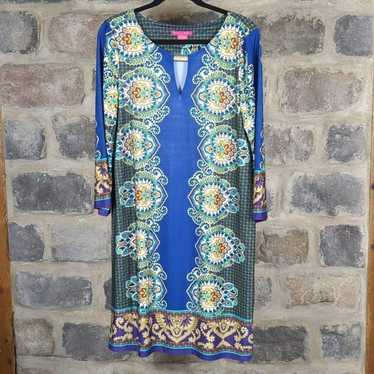 Other Sunny Leigh Boho Damask print dress size la… - image 1
