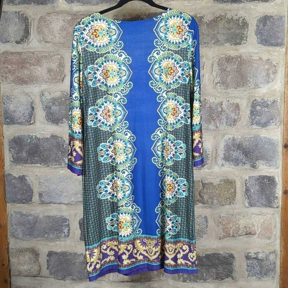 Other Sunny Leigh Boho Damask print dress size la… - image 5