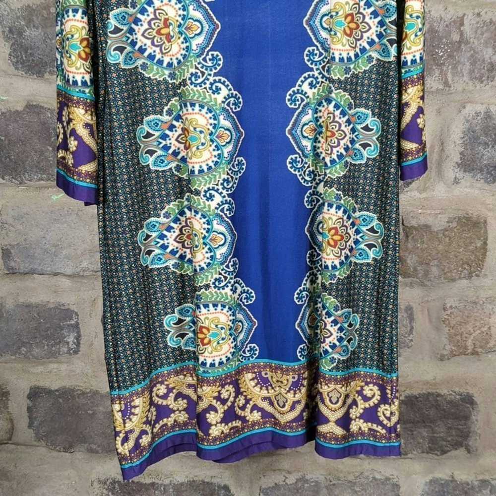 Other Sunny Leigh Boho Damask print dress size la… - image 7