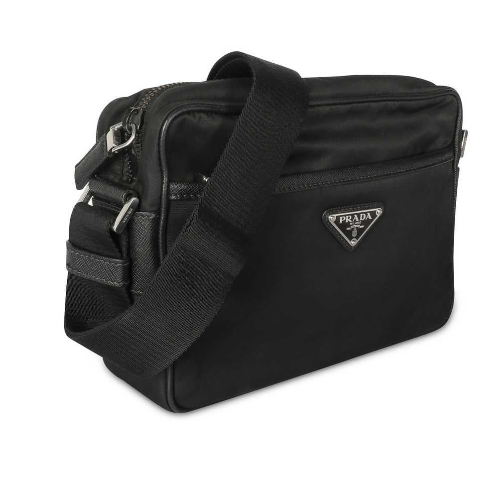 Prada Prada Black Nylon & Saffiano Leather Camera… - image 2