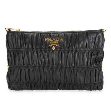 Prada Prada Black Gaufre Nappa Leather Bag