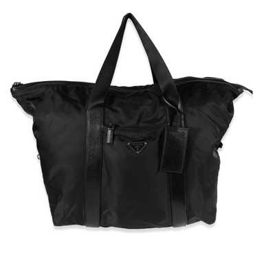 Prada Prada Black Nylon & Saffiano Duffle Bag - image 1