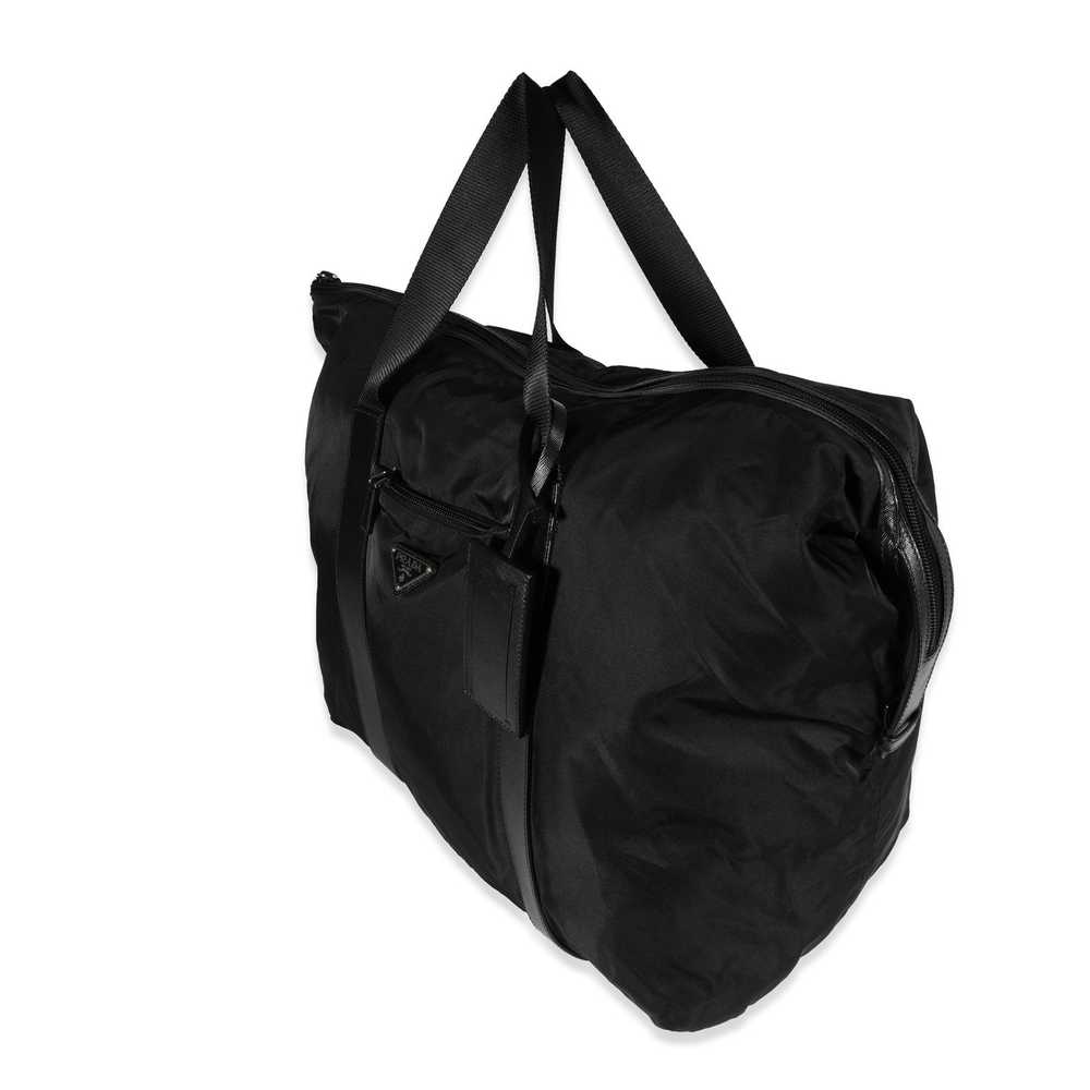 Prada Prada Black Nylon & Saffiano Duffle Bag - image 2