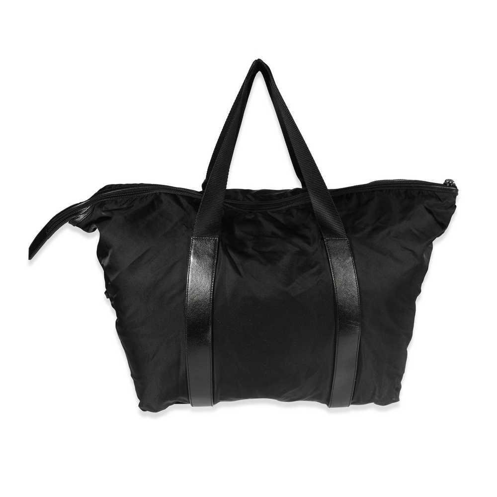 Prada Prada Black Nylon & Saffiano Duffle Bag - image 3