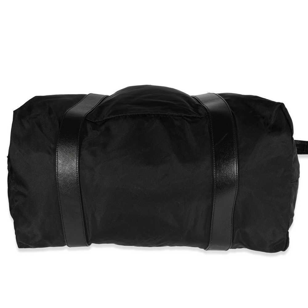 Prada Prada Black Nylon & Saffiano Duffle Bag - image 6