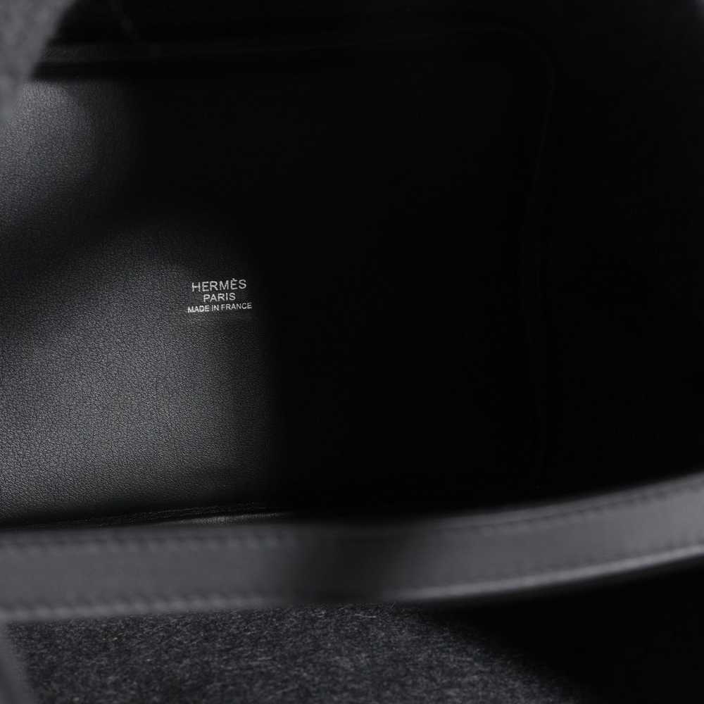 Hermes NIB Hermès Gris Moyen Feutre & Black Swift… - image 4