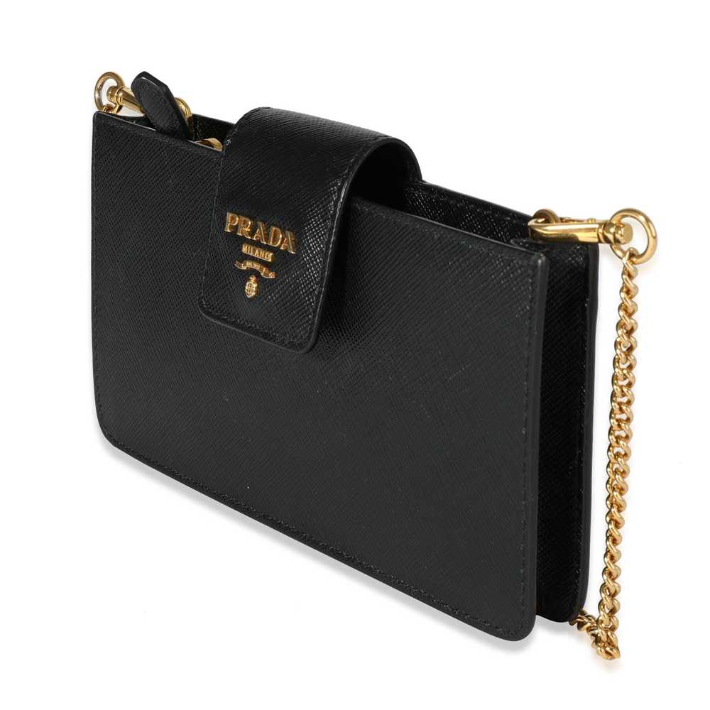 Prada Prada Black Saffiano Leather Chain Crossbody - image 2