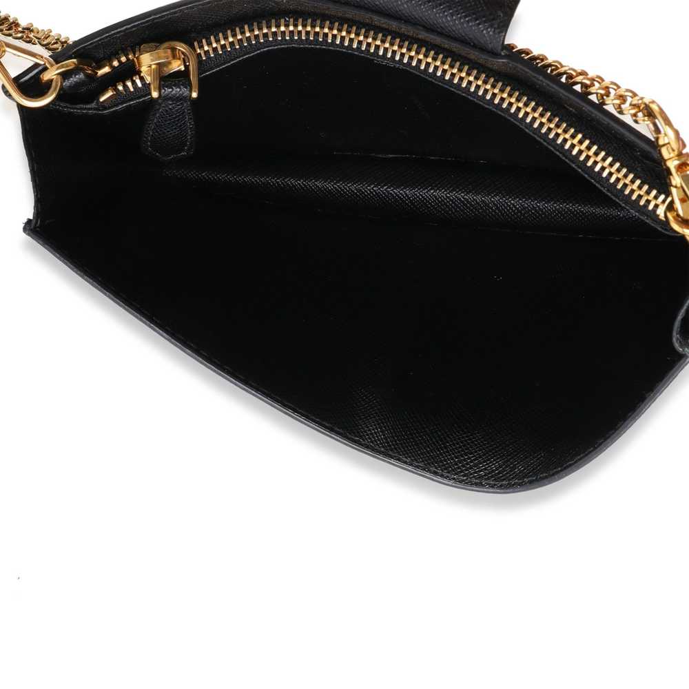 Prada Prada Black Saffiano Leather Chain Crossbody - image 8