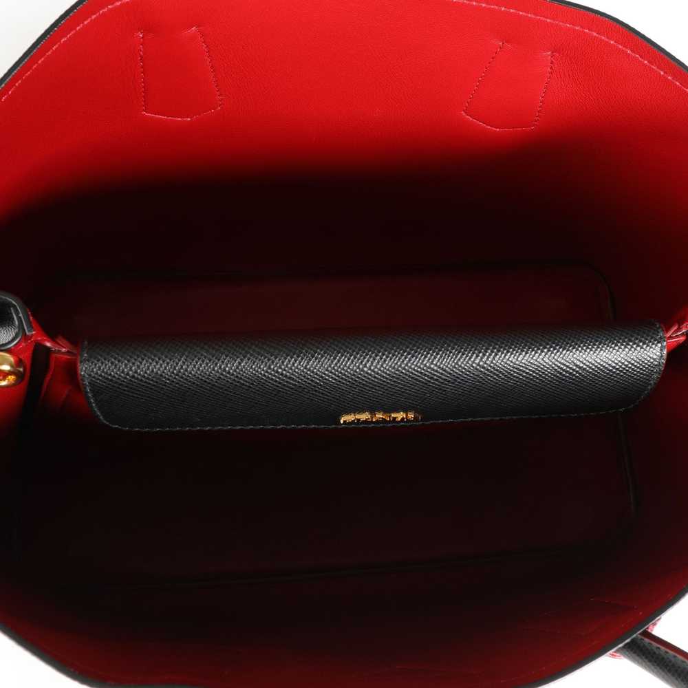 Prada Prada Black Saffiano & Fiery Red Large Doub… - image 8