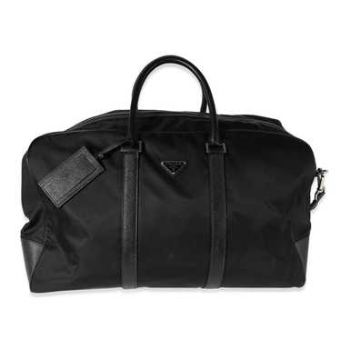 Prada Prada Black Re-Nylon & Saffiano Leather Duf… - image 1