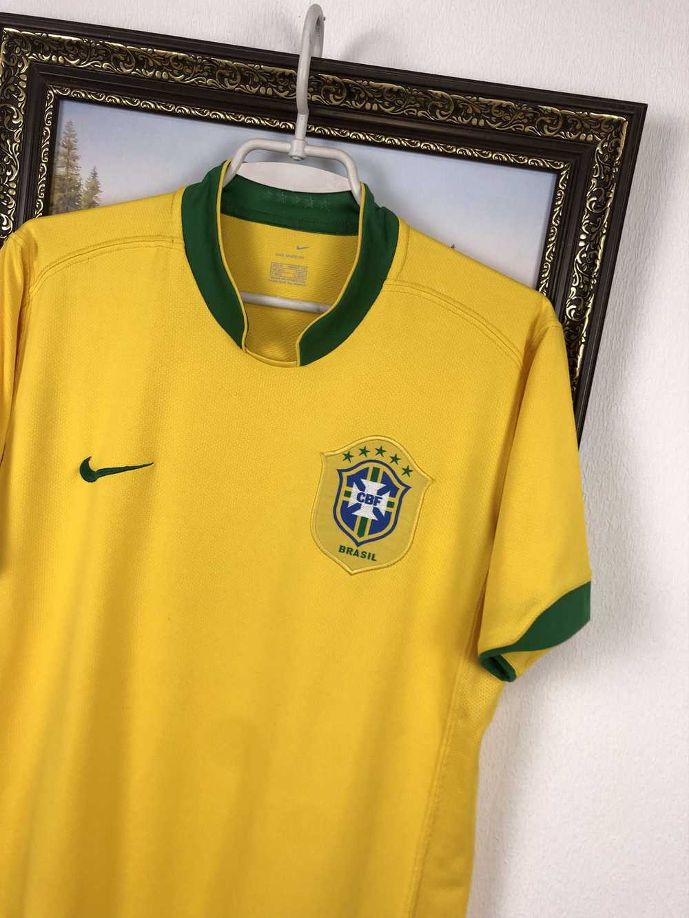 Nike × Soccer Jersey × Vintage Brazil Home footba… - image 4