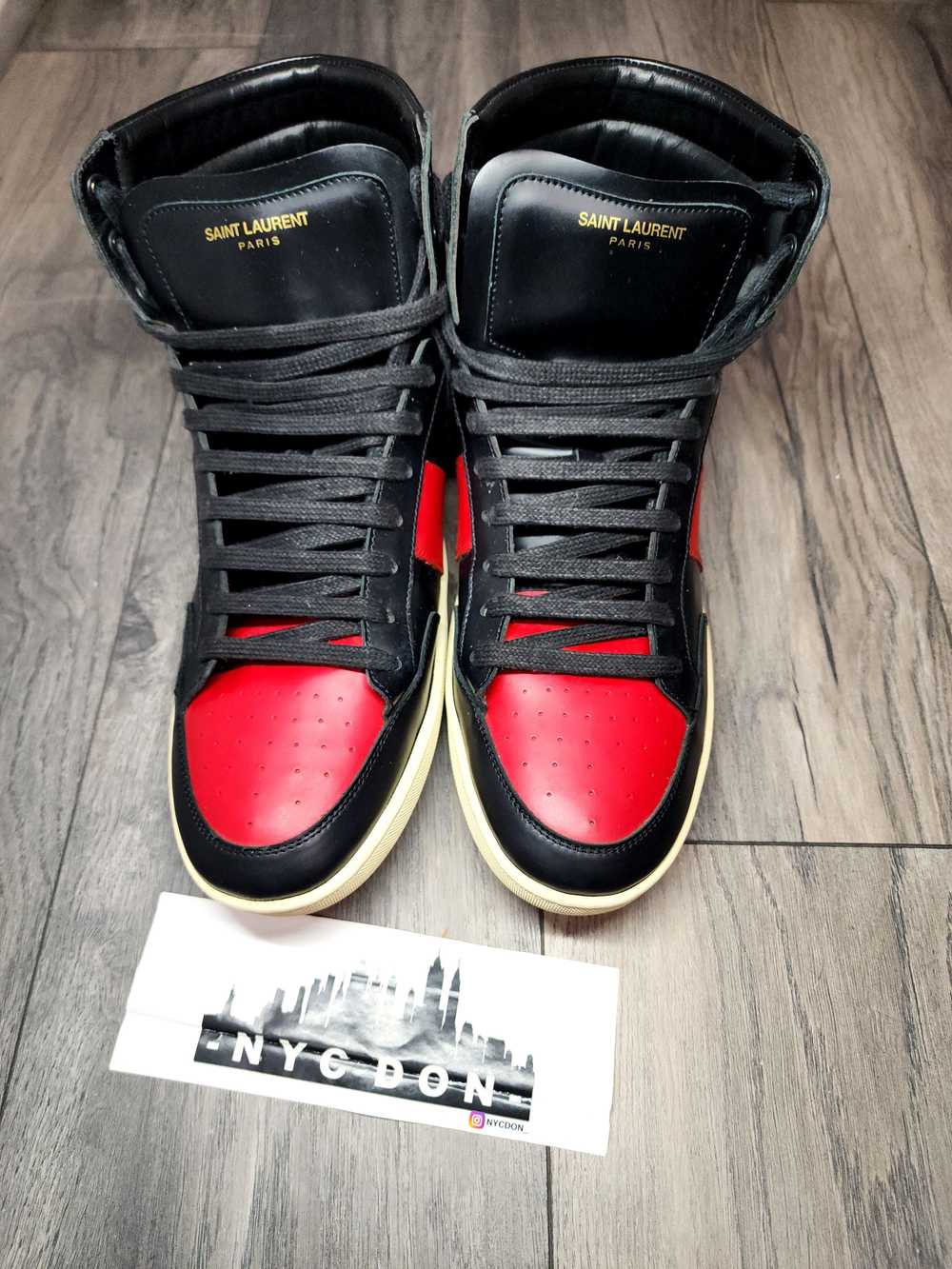 Saint Laurent Paris SLP 10H High Top Bred - image 1