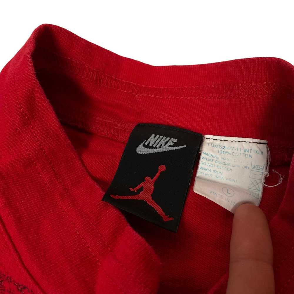 Nike × Vintage Nike Air Jordan Mens Red Black Cot… - image 7