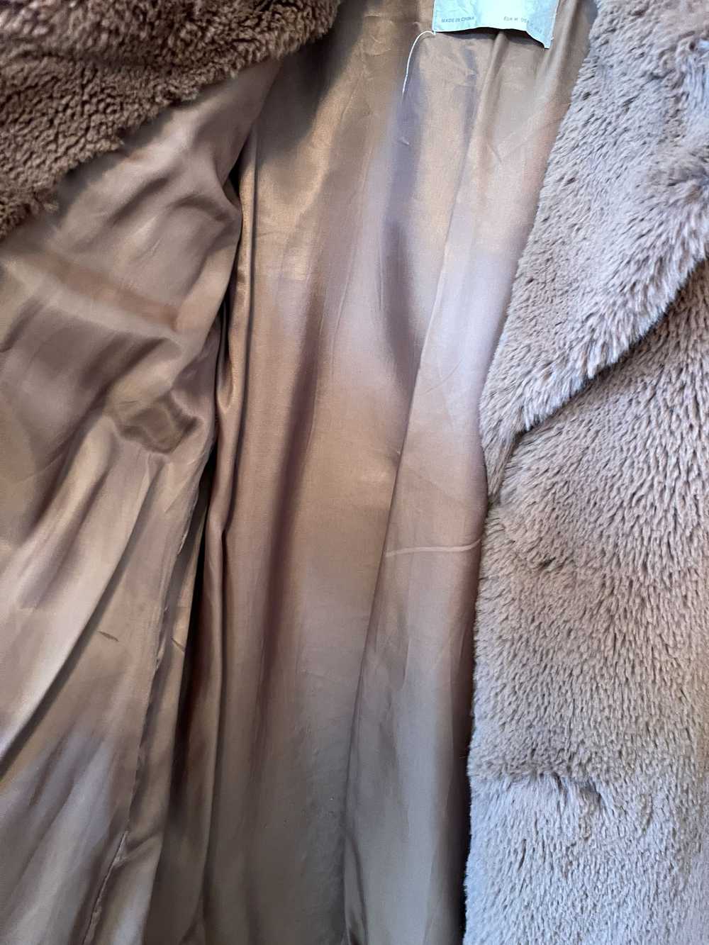 Zara Zara Teddy Bear Fur Coat Size Medium - image 4