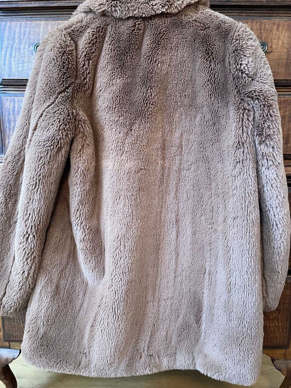 Zara Zara Teddy Bear Fur Coat Size Medium - image 5