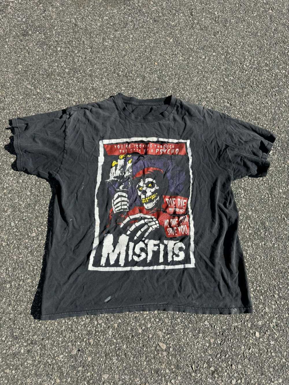 Band Tees × Misfits × Vintage Vintage thrashed mi… - image 1